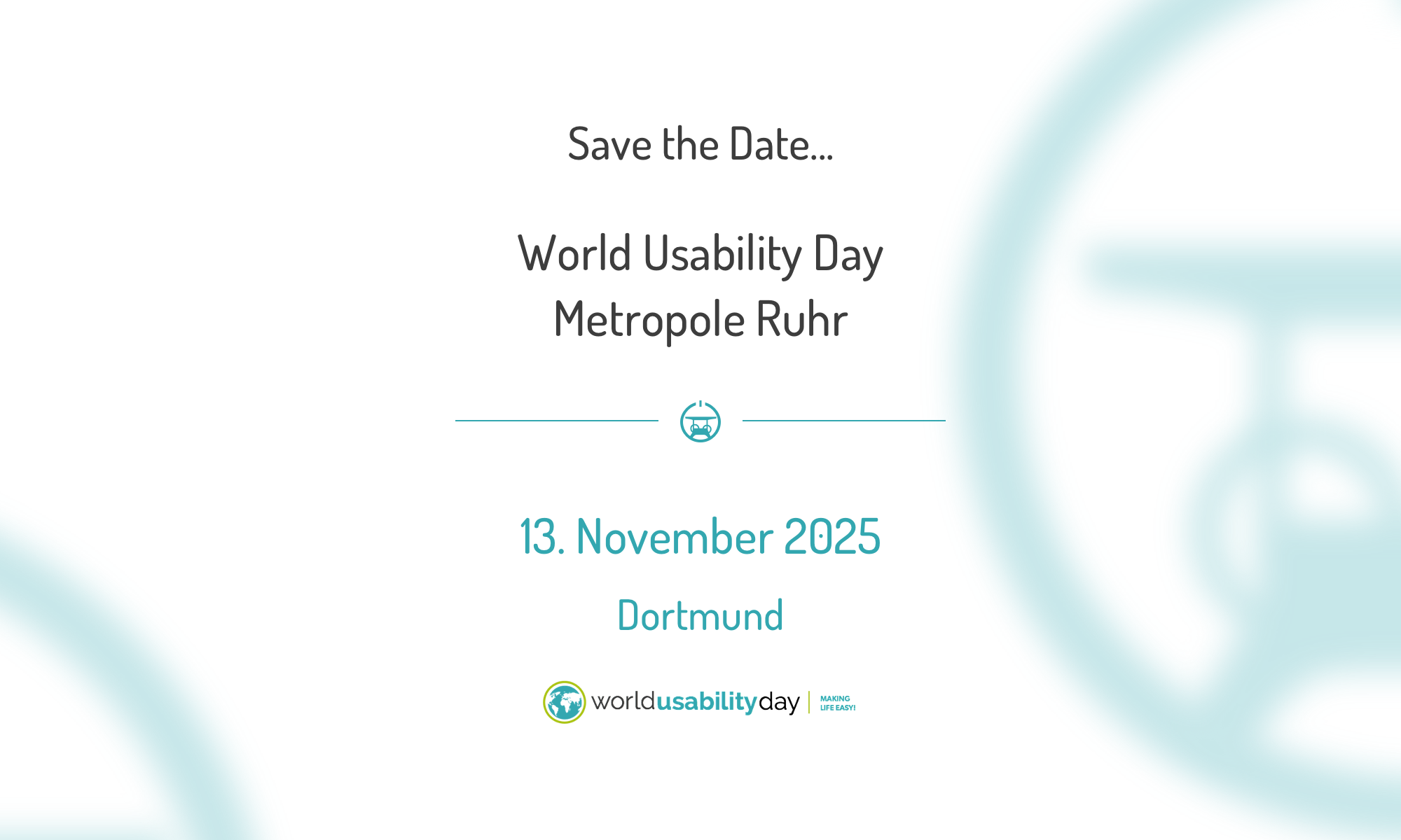 ruhrWUD 2025 Header Save the Date